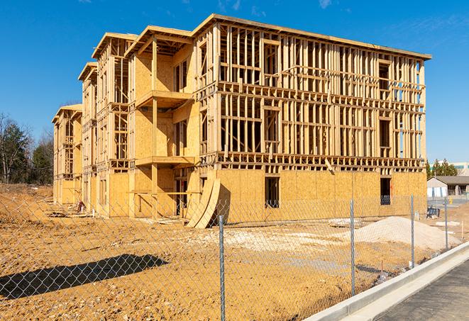 portable temporary chain link fence installations designed to secure construction zones in Chualar, CA